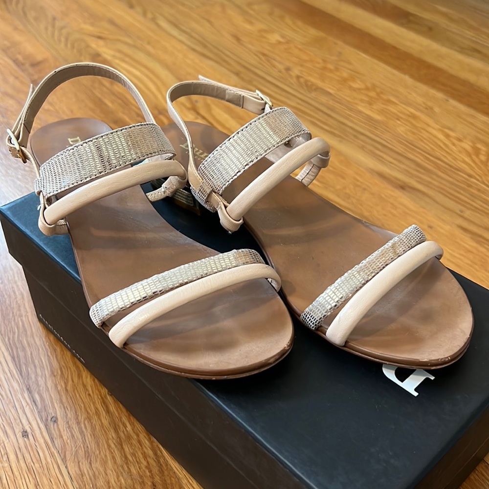 Dune metallic sandals
